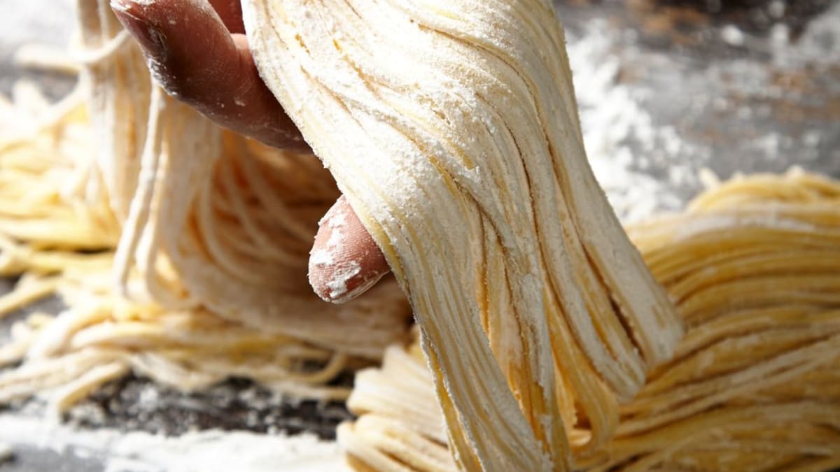 Imagem ilustrativa da receita Massa de macarrão caseiro, com segredo