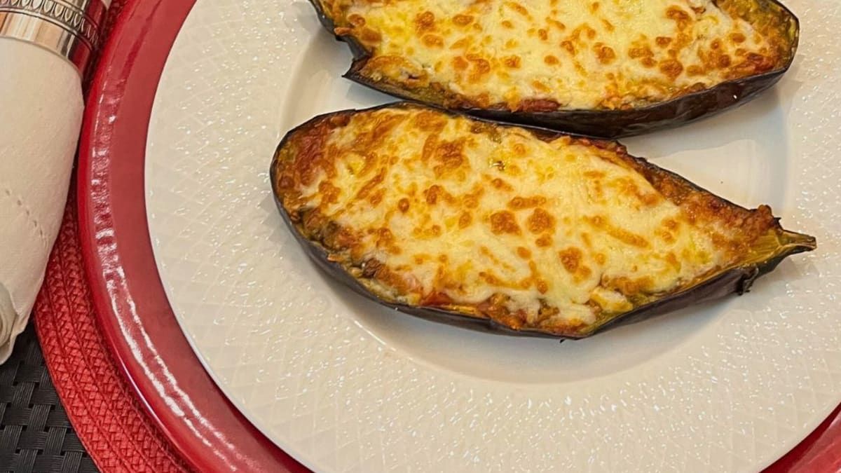 Imagem ilustrativa da receita BERINJELA GRATINADA NA AIRFRYER