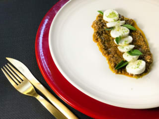 Imagem ilustrativa da receita BURRATA COM PESTO DE TOMATE SECO