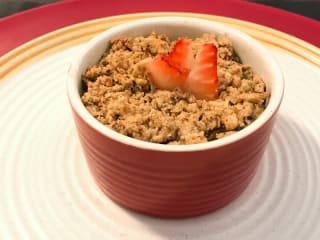 Imagem ilustrativa da receita CRUMBLE DE MORANGO
