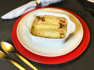 Imagem ilustrativa da receita CANNELLONI DE RICOTA, RÚCULA E PRESUNTO