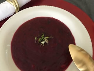 Imagem ilustrativa da receita CREME DE BETERRABA COM SAGU