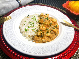 Imagem ilustrativa da receita ESTROGONOFE DE PUPUNHA E TOFU