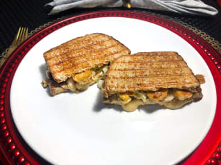 Imagem ilustrativa da receita SANDUÍCHE VEGGIE DE TEMPEH COM FALSO CHUCRUTE