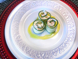 Imagem ilustrativa da receita ROLINHOS DE PEPINO RECHEADOS COM SALMÃO