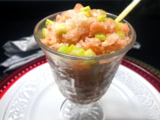 Imagem ilustrativa da receita GRANITA DE SALSÃO E GRAPEFRUIT