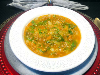 Imagem ilustrativa da receita SOPA DE LEGUMES COM CEVADINHA E COUVE