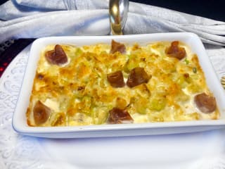 Imagem ilustrativa da receita GRATINADO DE COUVE-FLOR COM PRESUNTO CRU