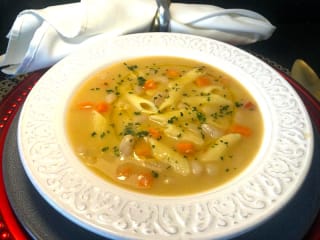 Imagem ilustrativa da receita SOPA DE FEIJÃO BRANCO COM MINI PENNE