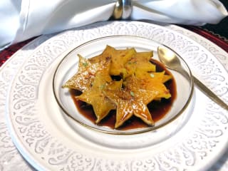 Imagem ilustrativa da receita CARAMBOLA COM CALDA DE GENGIBRE E TOMILHO
