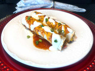 Imagem ilustrativa da receita ENCHILADAS DE FRANGO COM FEIJÃO PRETO