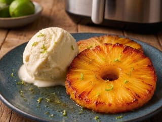 Imagem ilustrativa da receita ABACAXI CARAMELIZADO NA AIRFRYER