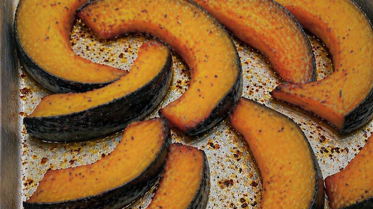 Imagem ilustrativa da receita ABÓBORA ASSADA NO FORNO MACIA E DOURADA