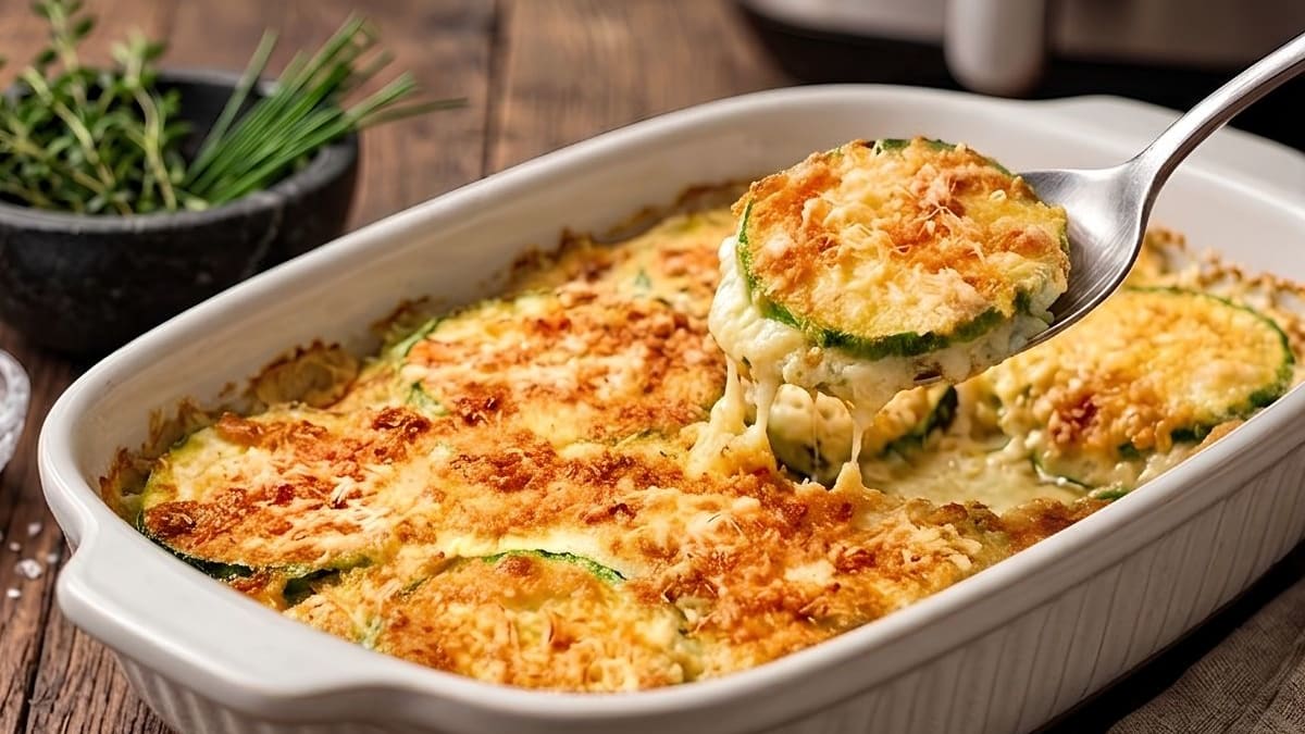 Imagem ilustrativa da receita ABOBRINHA GRATINADA NA AIRFRYER