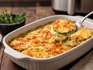 Imagem ilustrativa da receita ABOBRINHA GRATINADA NA AIRFRYER