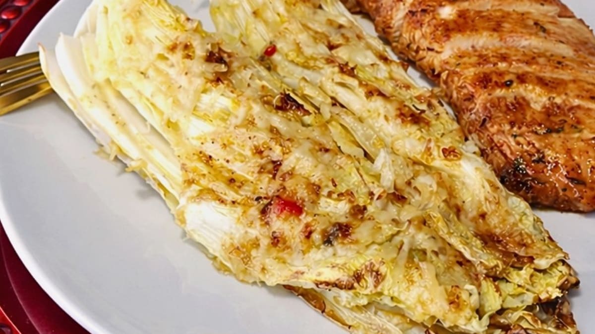 Imagem ilustrativa da receita ACELGA GRATINADA AO MOLHO CAESAR