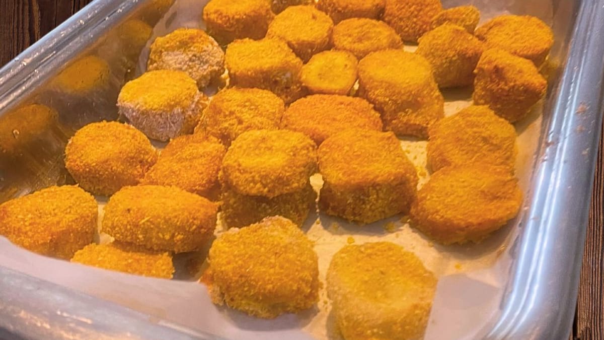 Imagem ilustrativa da receita BANANA À MILANESA SEM FRITAR E SEM GLÚTEN