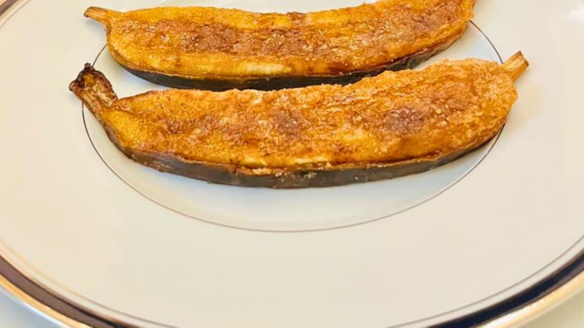 Imagem ilustrativa da receita BANANA COM AÇÚCAR E CANELA NA AIRFRYER