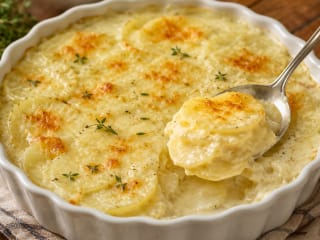 Imagem ilustrativa da receita BATATA-DOCE GRATINADA CREMOSA
