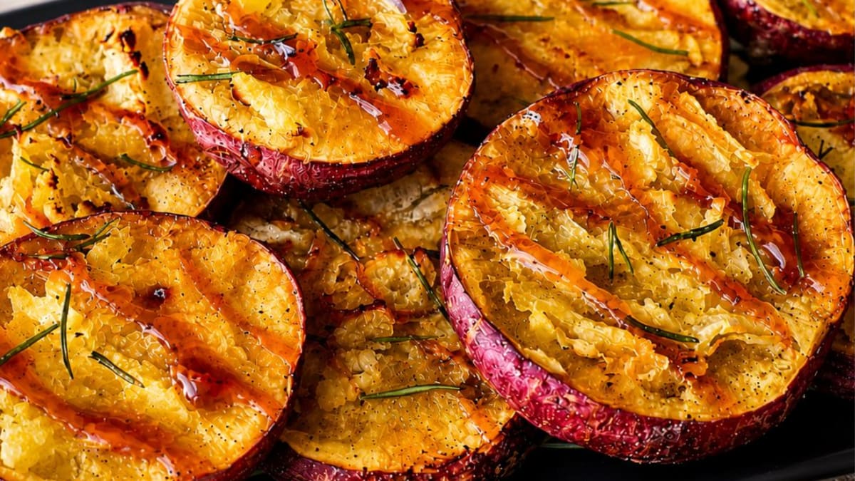 Imagem ilustrativa da receita BATATA-DOCE NA AIRFRYER COM ERVAS E MELADO