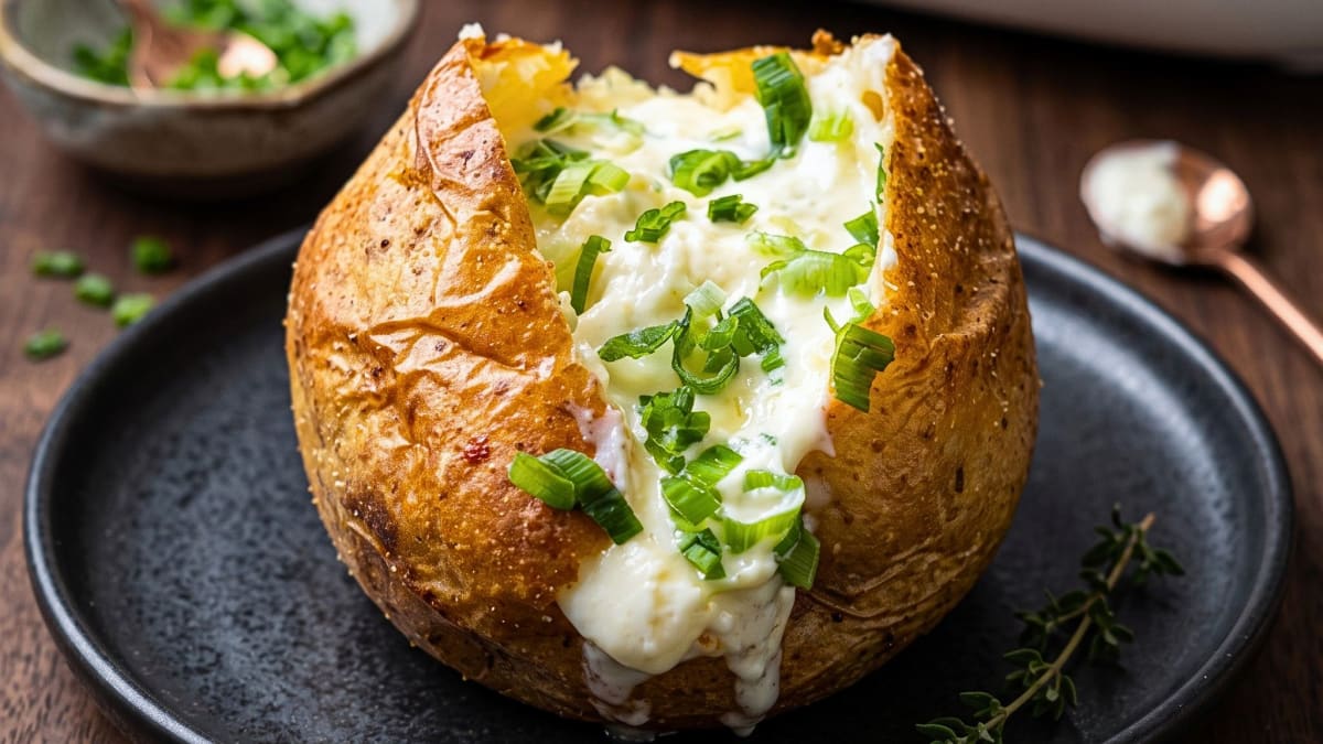 Imagem ilustrativa da receita BATATA RECHEADA NA AIRFRYER