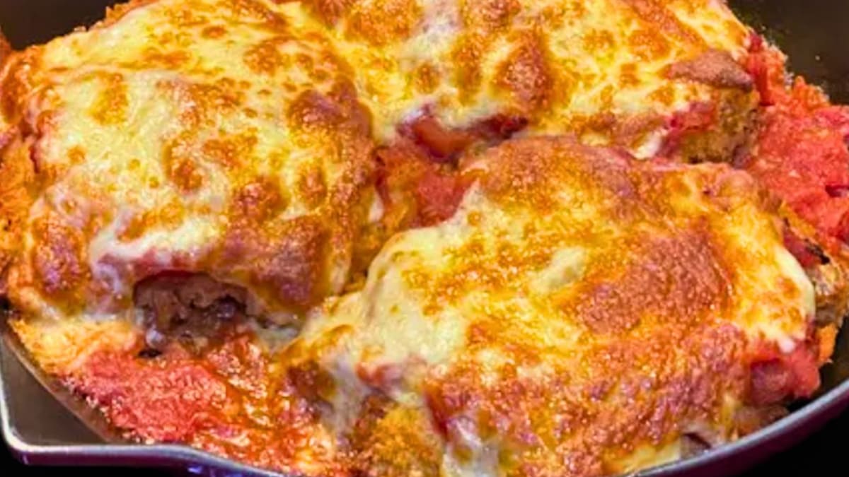 Imagem ilustrativa da receita BIFE À PARMEGIANA, SEM FRITAR