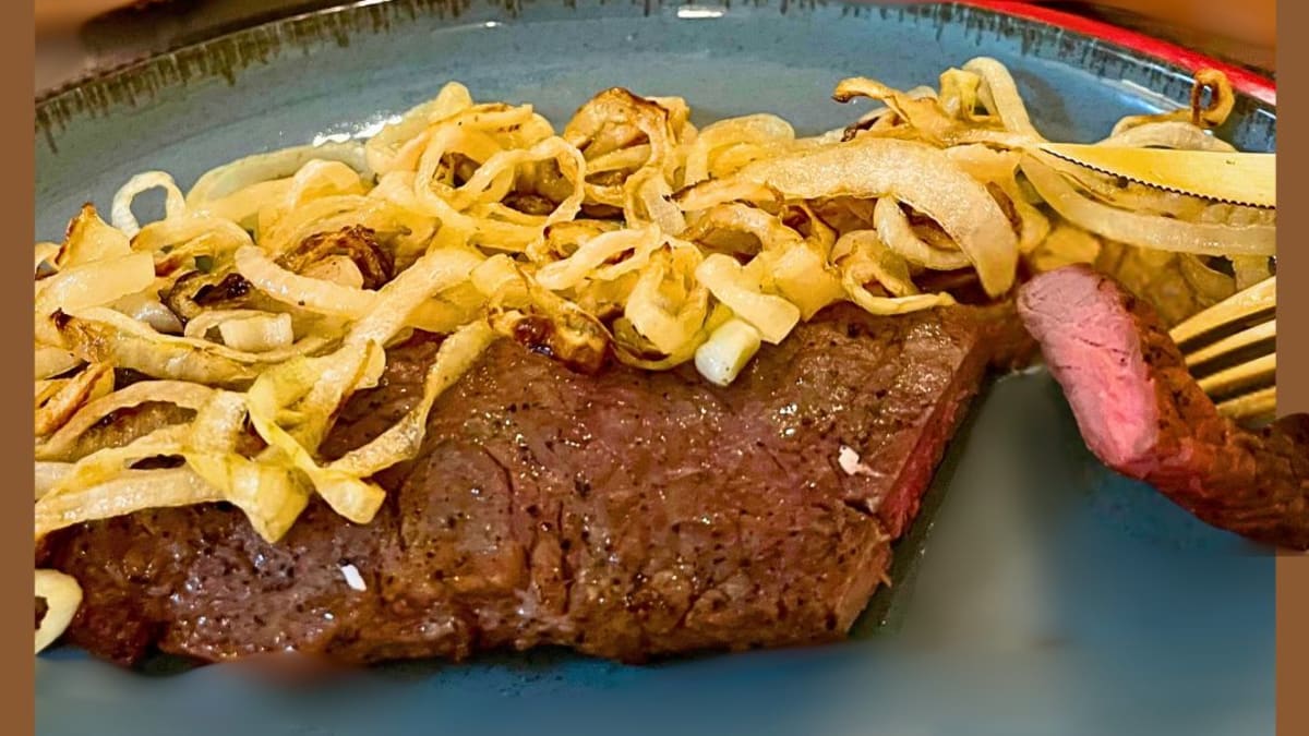 Imagem ilustrativa da receita BIFE ACEBOLADO NA AIRFRYER
