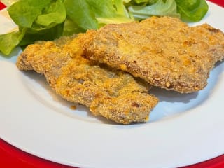 Imagem ilustrativa da receita BIFE DE COPA-LOMBO À MILANESA SEM TRIGO E SEM FRITAR