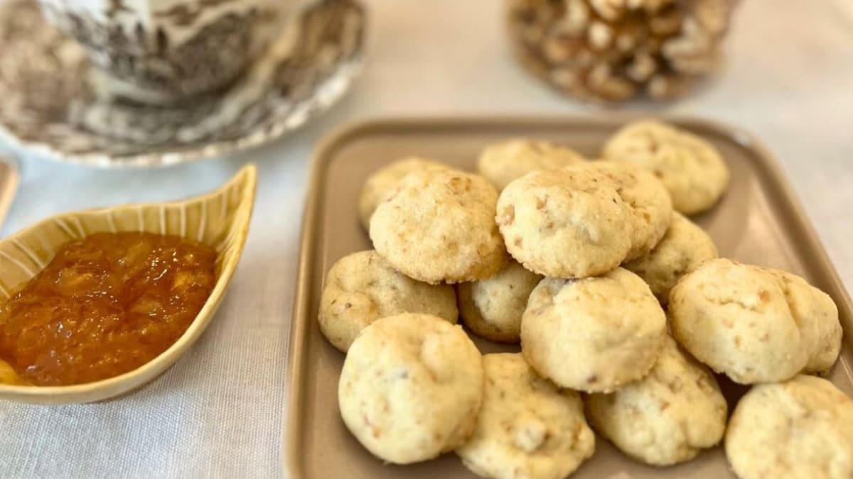 Imagem ilustrativa da receita BISCOITINHOS DE NOZES