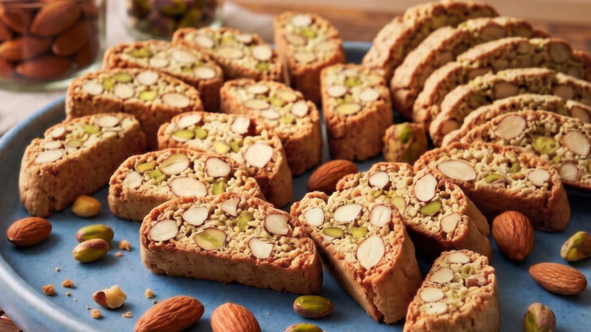 Imagem ilustrativa da receita BISCOITO ITALIANO DE AMÊNDOAS – BISCOTTI