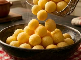 Imagem ilustrativa da receita BOLINHAS DE BATATA NA AIRFRYER