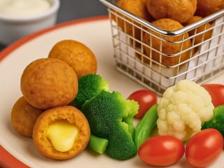 Imagem ilustrativa da receita BOLINHO DE ABÓBORA COM QUEIJO ASSADO