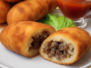 Imagem ilustrativa da receita BOLINHO DE BATATA COM CARNE