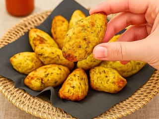 Imagem ilustrativa da receita BOLINHO DE BACALHAU NA AIRFRYER