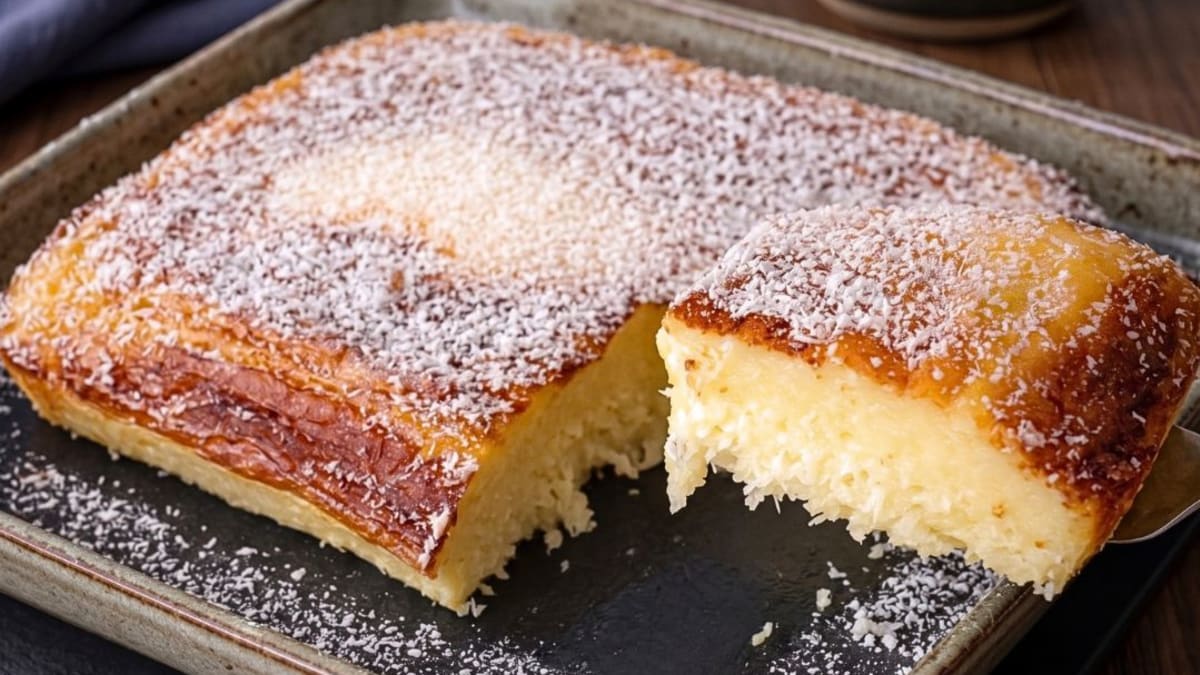 Imagem ilustrativa da receita BOLO DE COCO SEM GLÚTEN SUPER CREMOSO