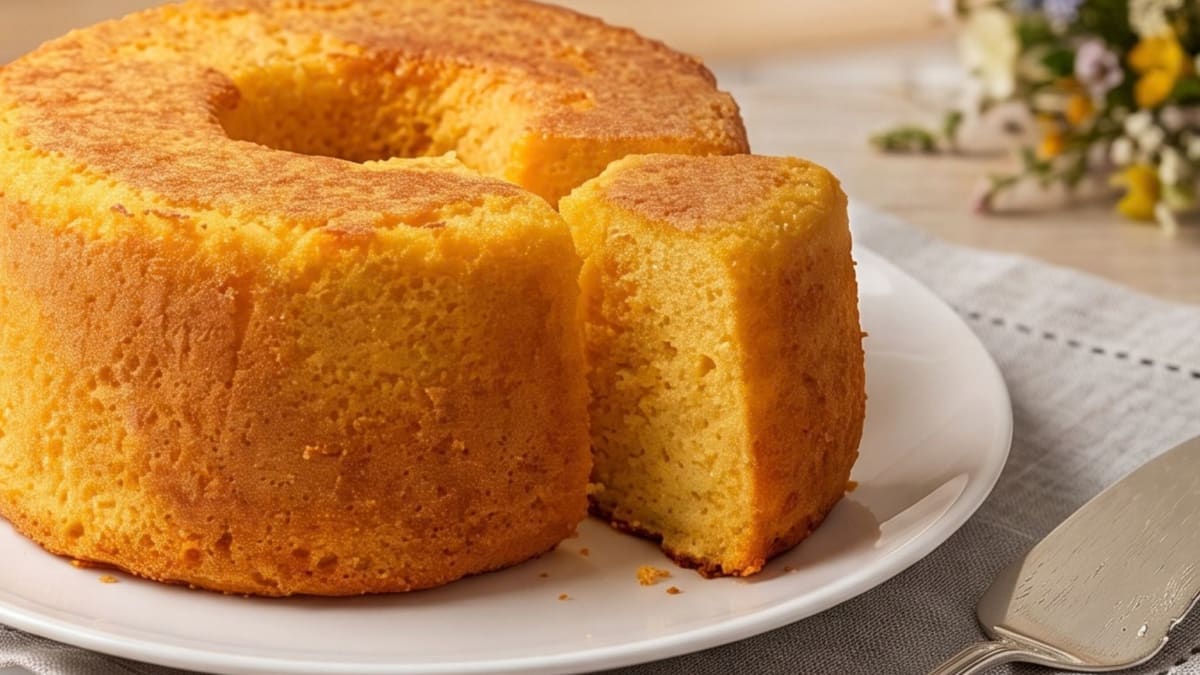Imagem ilustrativa da receita BOLO DE FUBÁ SEM FARINHA DE TRIGO: ÚMIDO E FOFINHO
