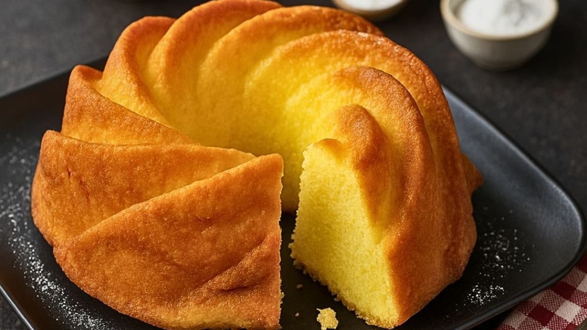 Imagem ilustrativa da receita BOLO DE FUBÁ SEM GLÚTEN NO LIQUIDIFICADOR