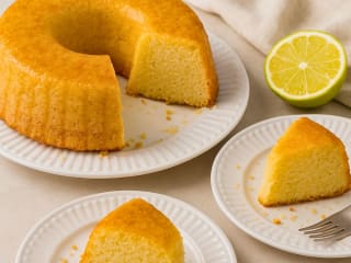 Imagem ilustrativa da receita BOLO DE LIMÃO COM IOGURTE NA AIRFRYER (SEM TRIGO)