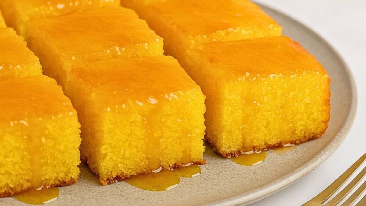 Imagem ilustrativa da receita BOLO DE LARANJA SEM GLÚTEN COM FUBÁ