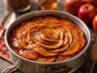 Imagem ilustrativa da receita BOLO DE MAÇÃ DE LIQUIDIFICADOR COM GRANOLA