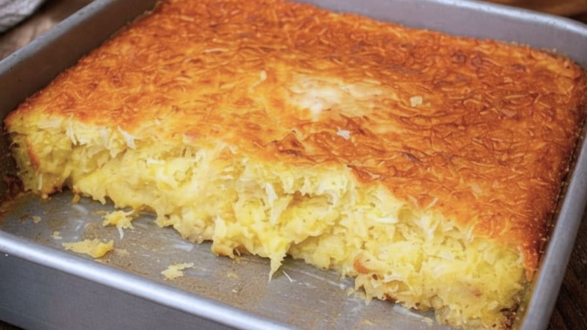 Imagem ilustrativa da receita BOLO DE MILHO CREMOSO COM COCO SEM GLÚTEN E SEM LACTOSE