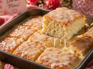 Imagem ilustrativa da receita BOLO GELADO TRES LECHES COM LEITE NINHO