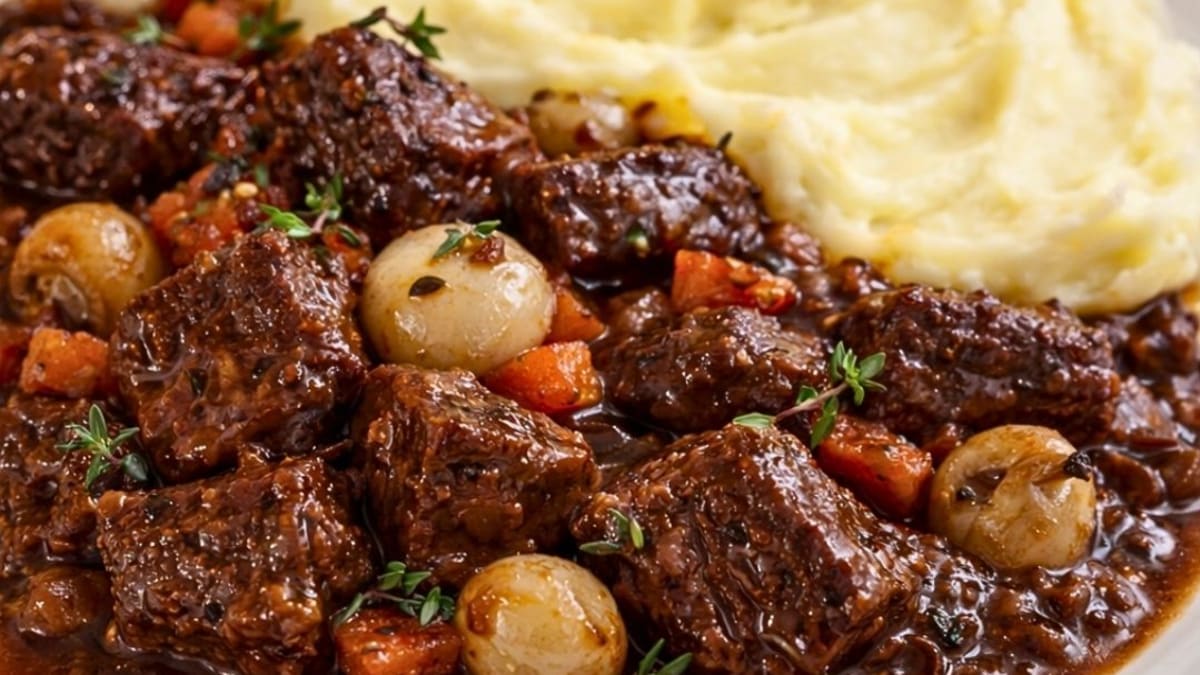 Imagem ilustrativa da receita BOUEF BOURGUIGNON NA PRESSÃO