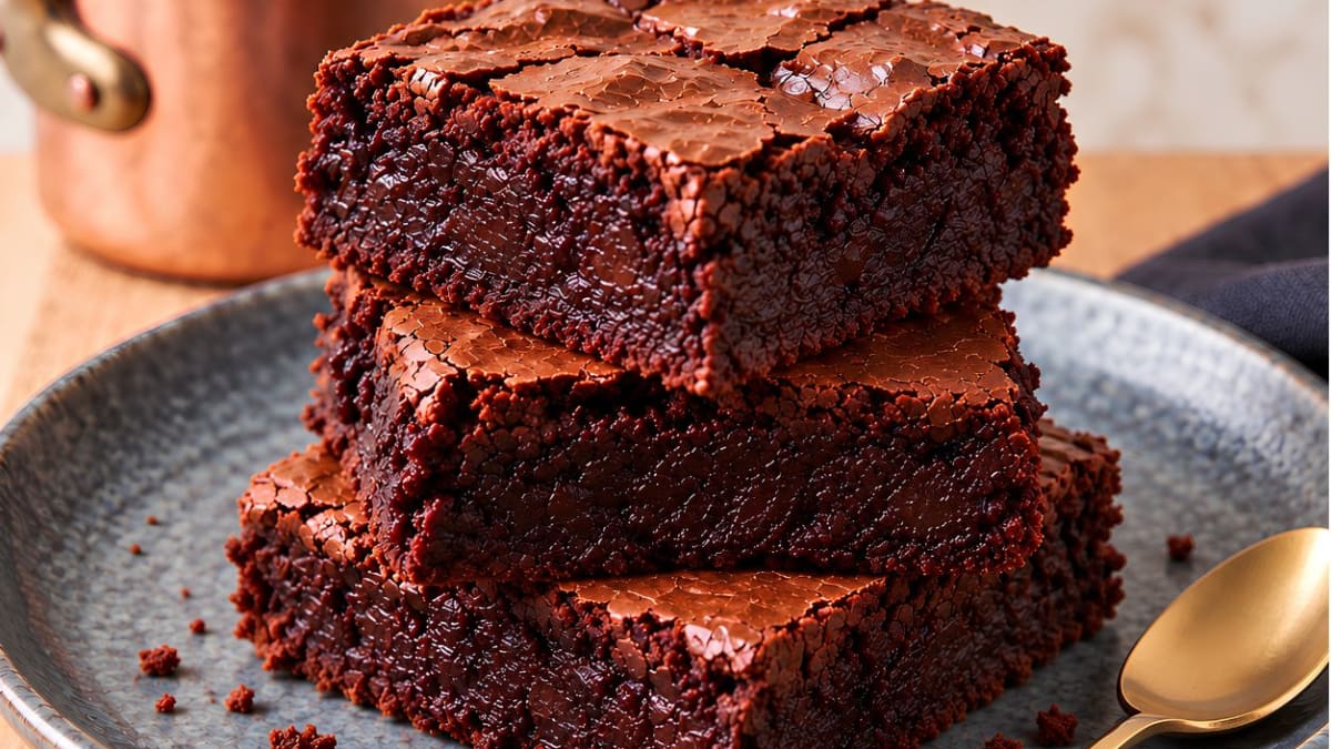 Imagem ilustrativa da receita BROWNIE AMERICANO AUTÊNTICO: ÚMIDO E COM CASQUINHA