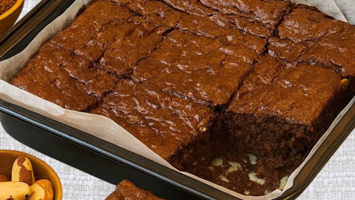 Imagem ilustrativa da receita BROWNIE SAUDÁVEL DE ABACATE SEM AÇÚCAR, LEITE E TRIGO