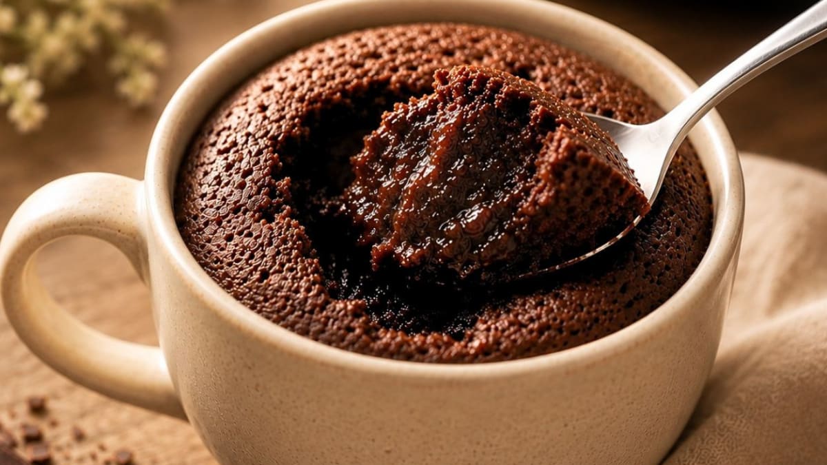 Imagem ilustrativa da receita BROWNIE DE CANECA NA AIRFRYER