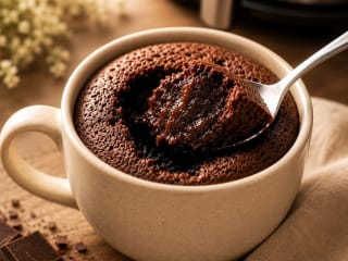 Imagem ilustrativa da receita BROWNIE DE CANECA NA AIRFRYER