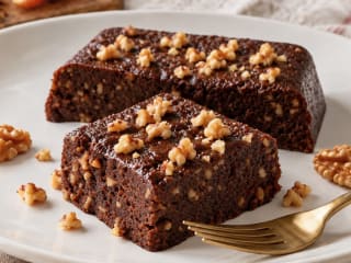 Imagem ilustrativa da receita BROWNIE DE MAÇÃ SEM FARINHA NO MICROONDAS