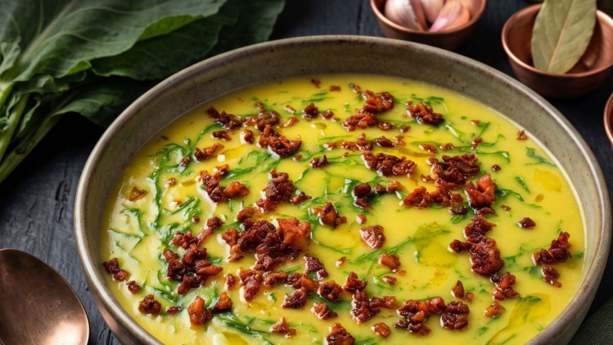 Imagem ilustrativa da receita CALDO VERDE DE MANDIOQUINHA CREMOSO