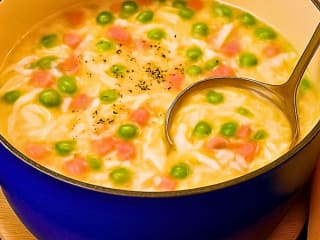 Imagem ilustrativa da receita CANJA DE FRANGO CREMOSA NA PRESSÃO COM LEGUMES